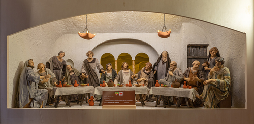 Letztes Abendmahl / Erzdiözese Wien/ Stephan Schönlaub, Stephan Schönlaub Die Fastenkrippe, Letztes Abendmahl.